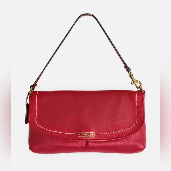Coach Campbell Large Leather Wristlet - Picture 1 of 16